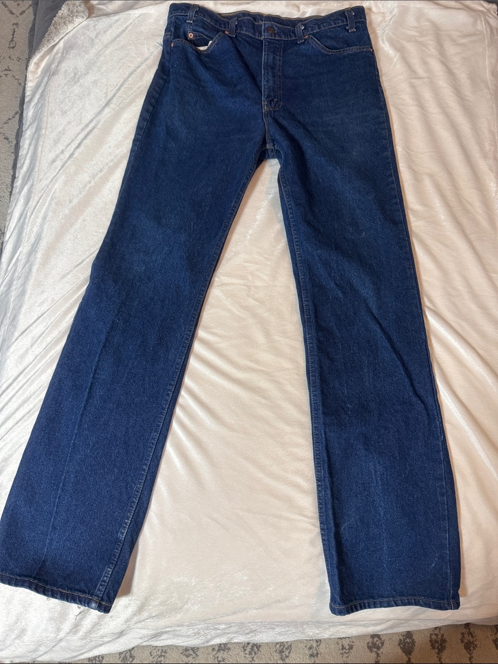 Vintage 90’s orange tab Levi's Classic Indigo Straight Jeans